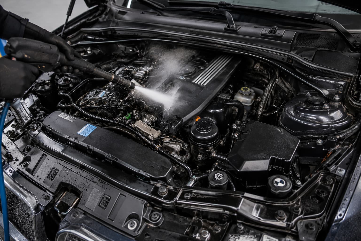 Motorraum reinigen ohne Schäden