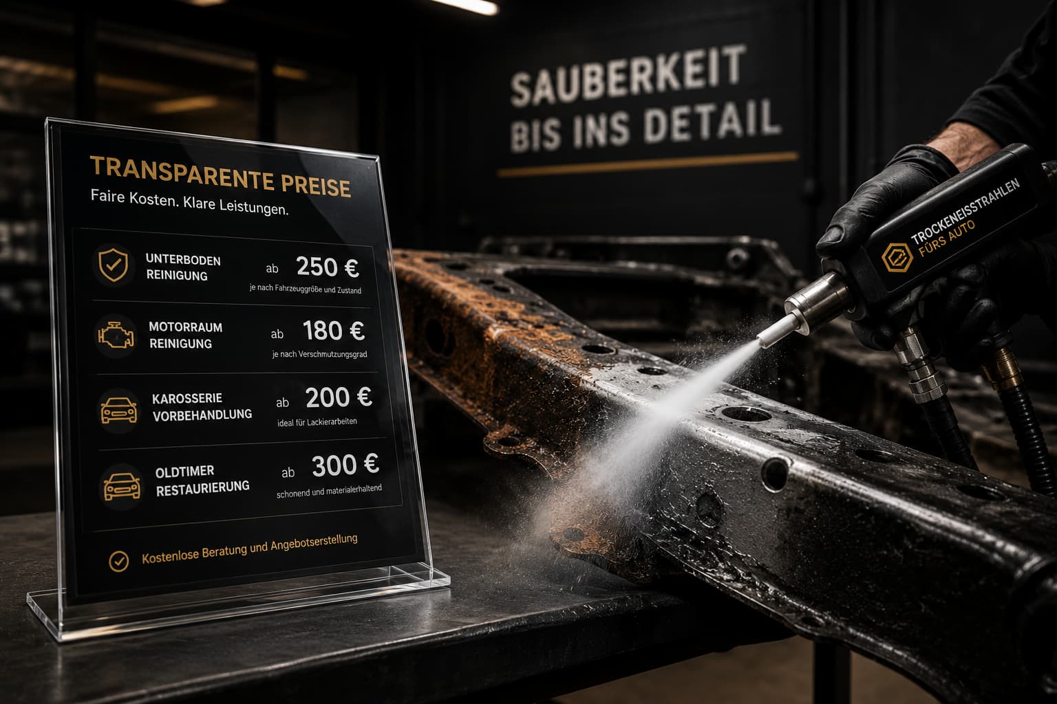 Was kostet Trockeneisstrahlen?